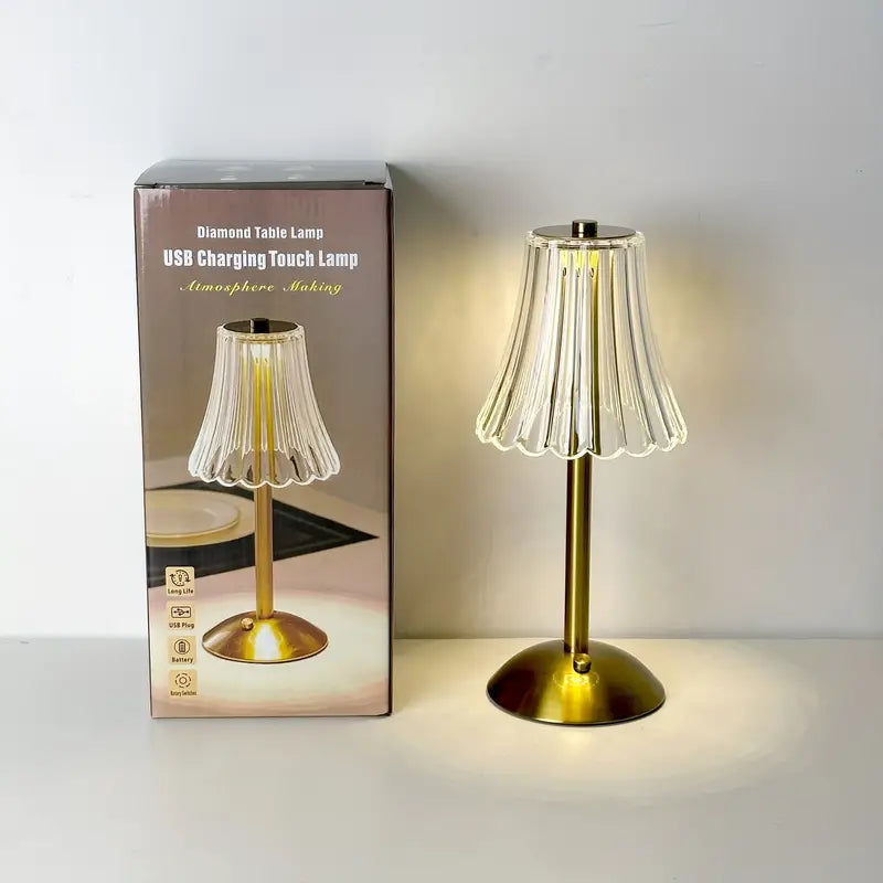 Adjustable Touch Control Table Lamp with Dimmable Brightness