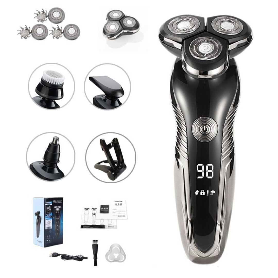 Electric Shaver for Wet and Dry Use with Long Battery Life