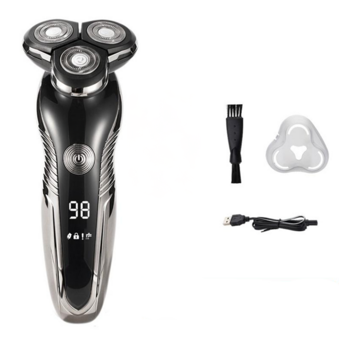 Electric Shaver for Wet and Dry Use with Long Battery Life