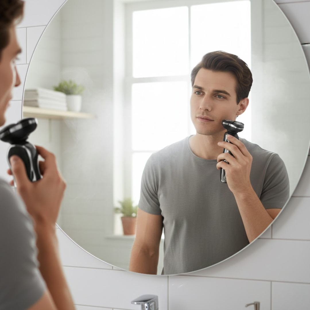 Electric Shaver for Wet and Dry Use with Long Battery Life