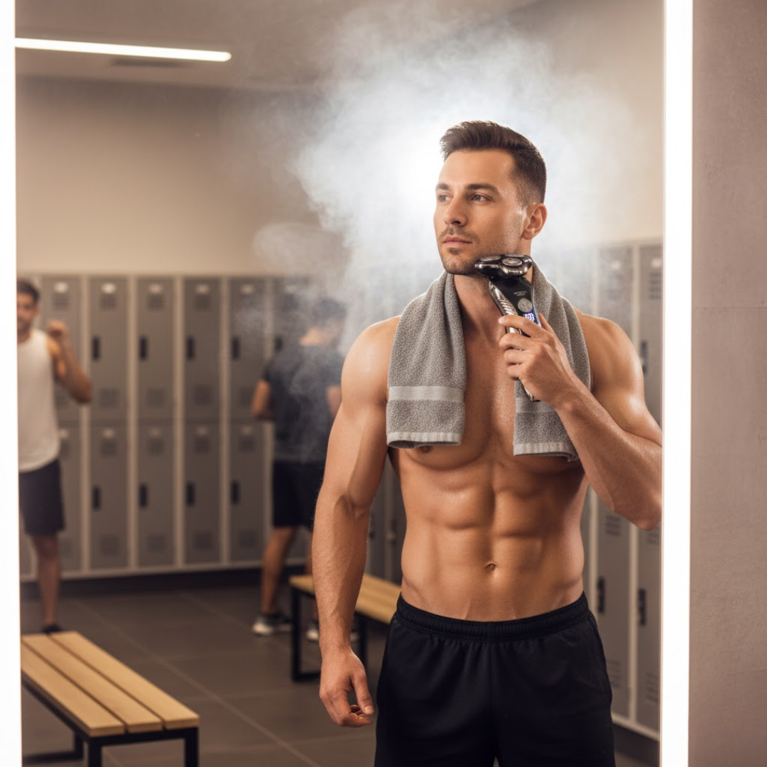 Electric Shaver for Wet and Dry Use with Long Battery Life