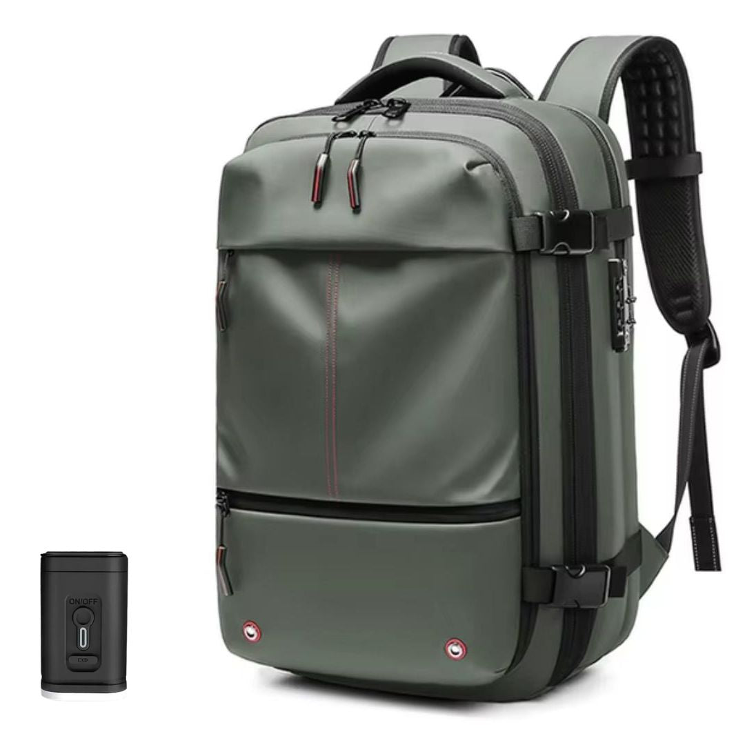 Travel Backpack with Theft Protection and Compression System
