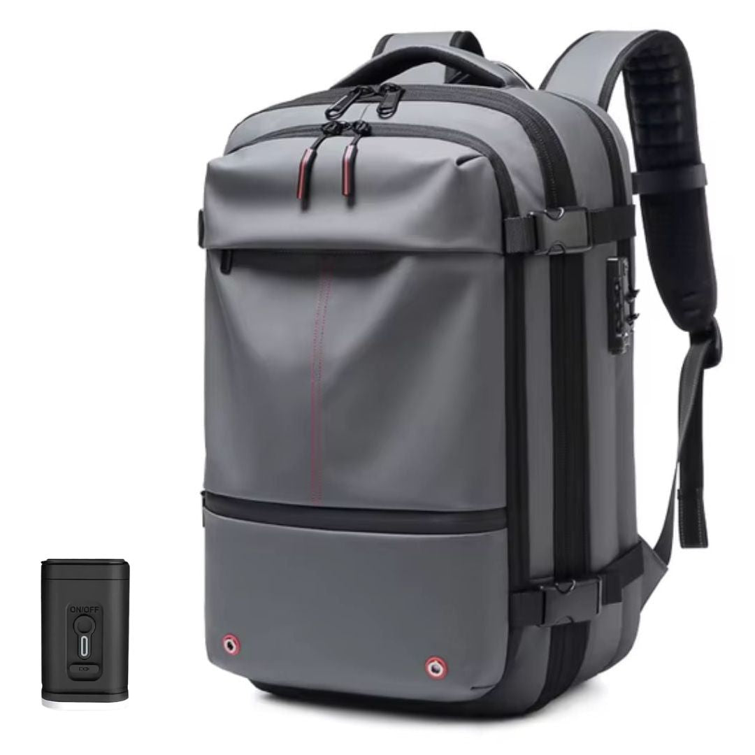 Travel Backpack with Theft Protection and Compression System
