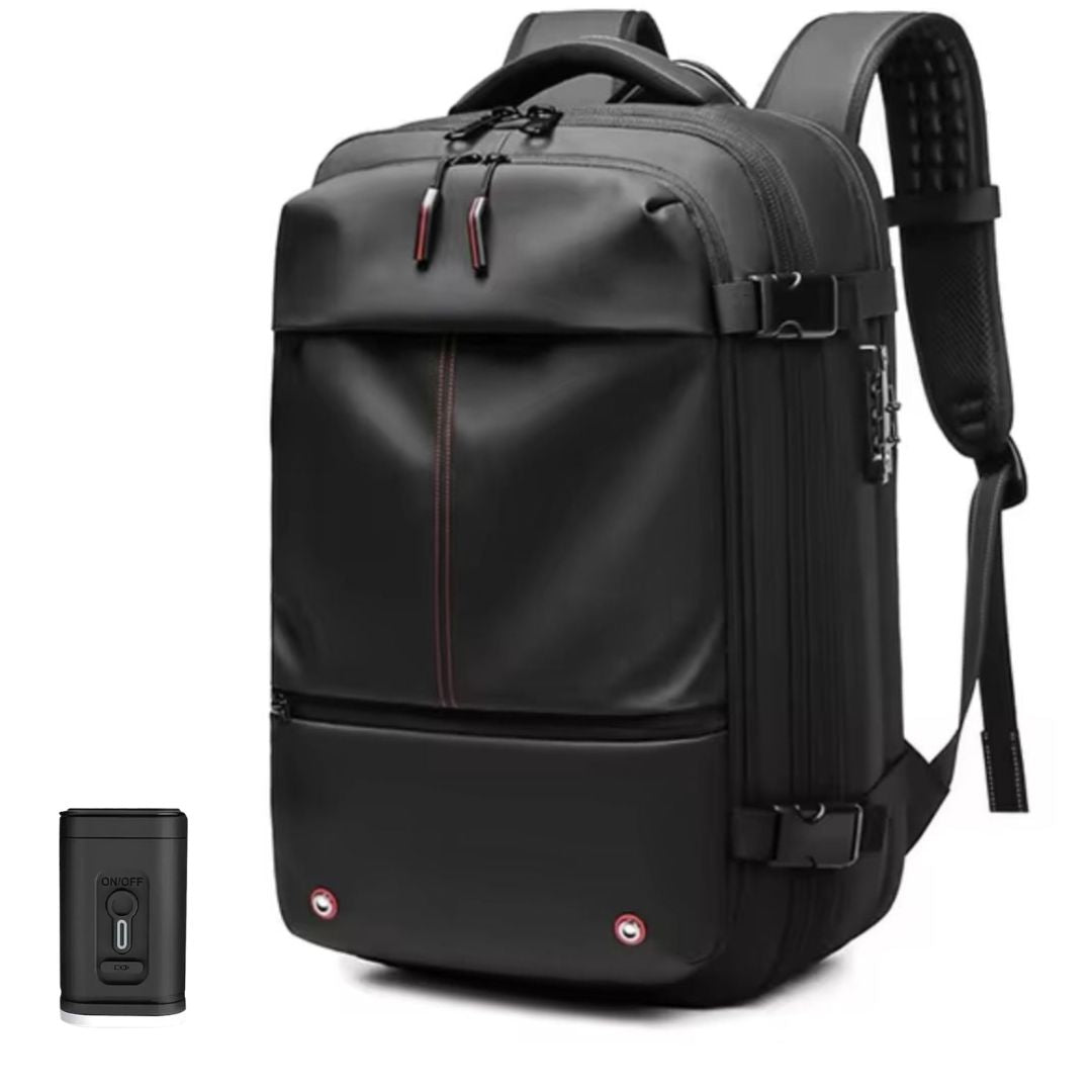 Travel Backpack with Theft Protection and Compression System