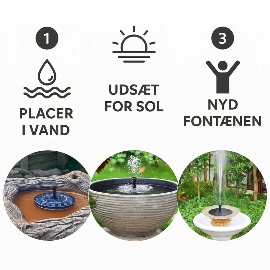 Solar-Powered Modern Floating Fountain with Multiple Spray Patterns