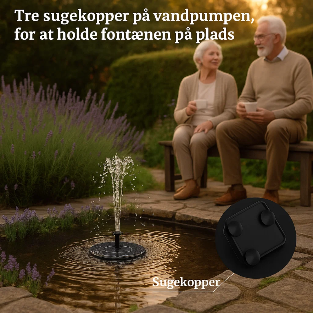 Solar-Powered Modern Floating Fountain with Multiple Spray Patterns