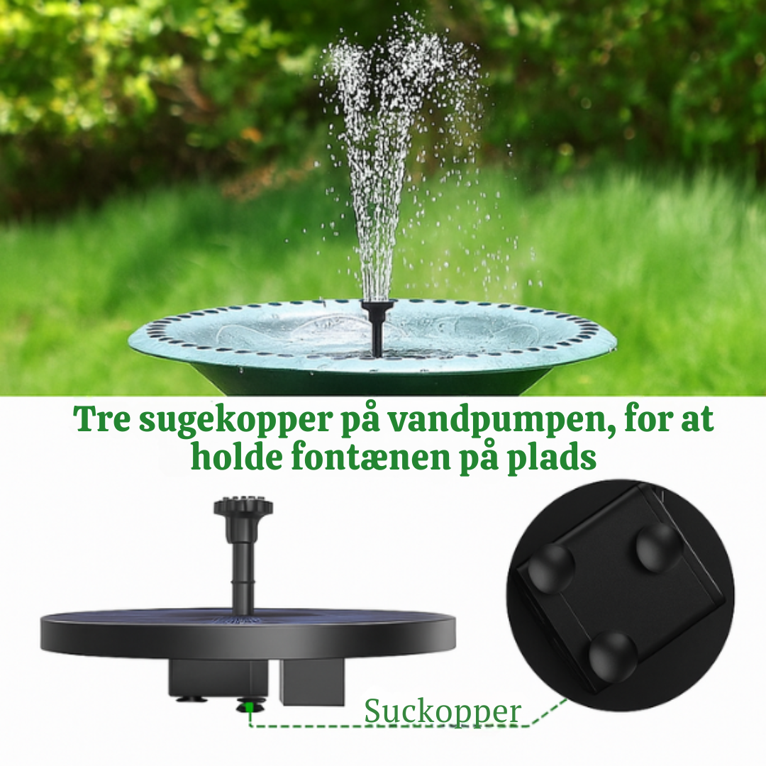 Solar-Powered Modern Floating Fountain with Multiple Spray Patterns