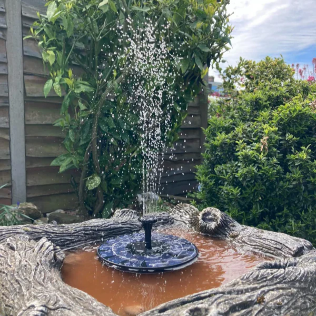 Solar-Powered Modern Floating Fountain with Multiple Spray Patterns