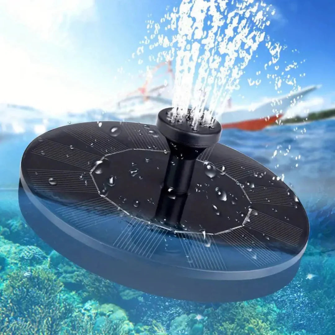 Solar-Powered Modern Floating Fountain with Multiple Spray Patterns