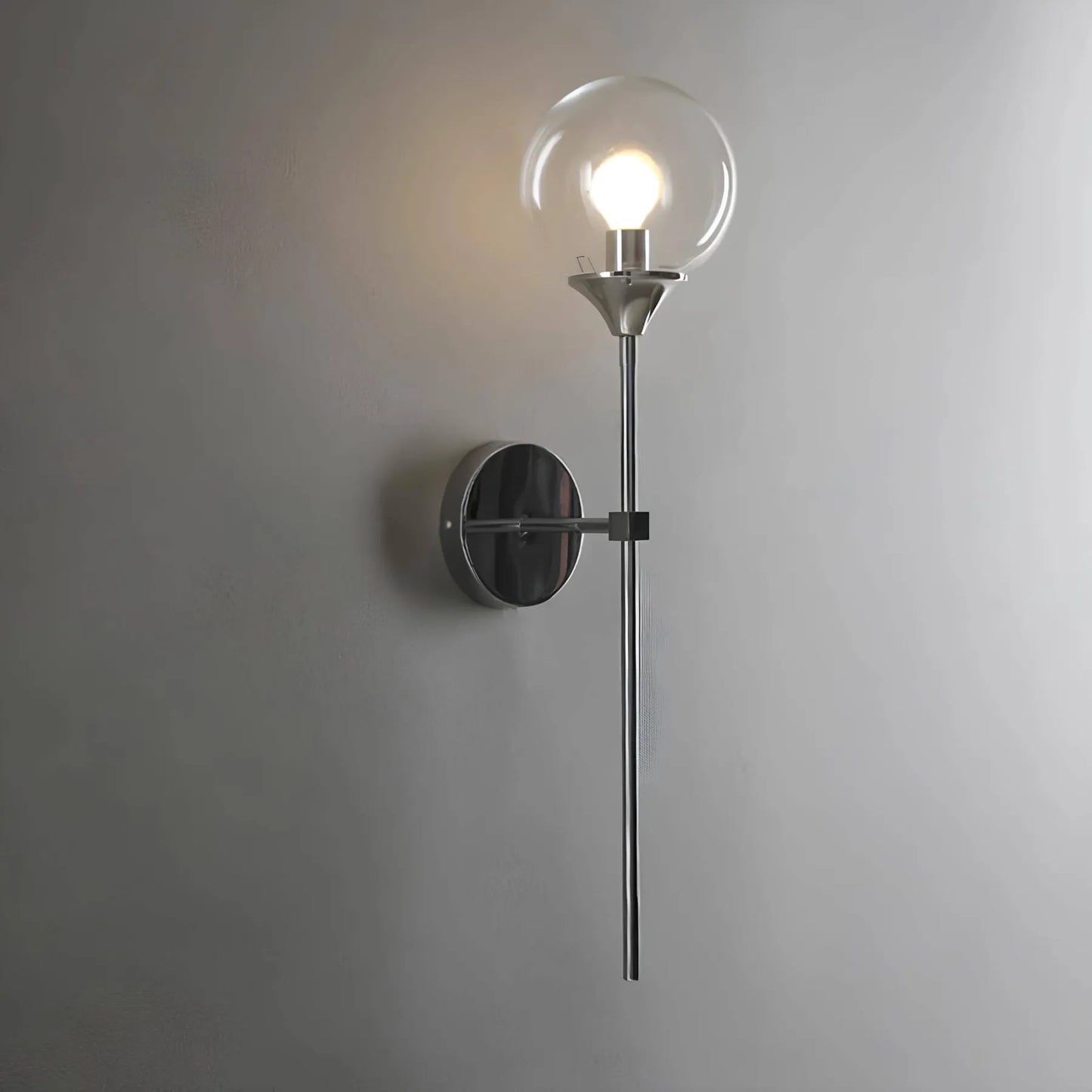 Scandinavian Glass Wall Sconce - Modern LED Light
