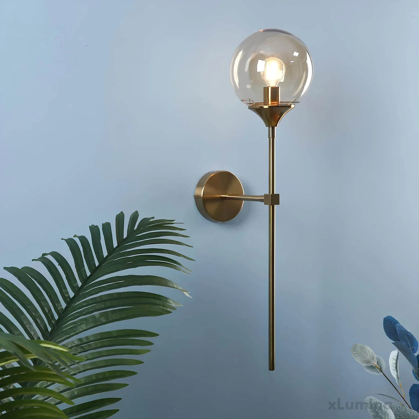 Scandinavian Glass Wall Sconce - Modern LED Light
