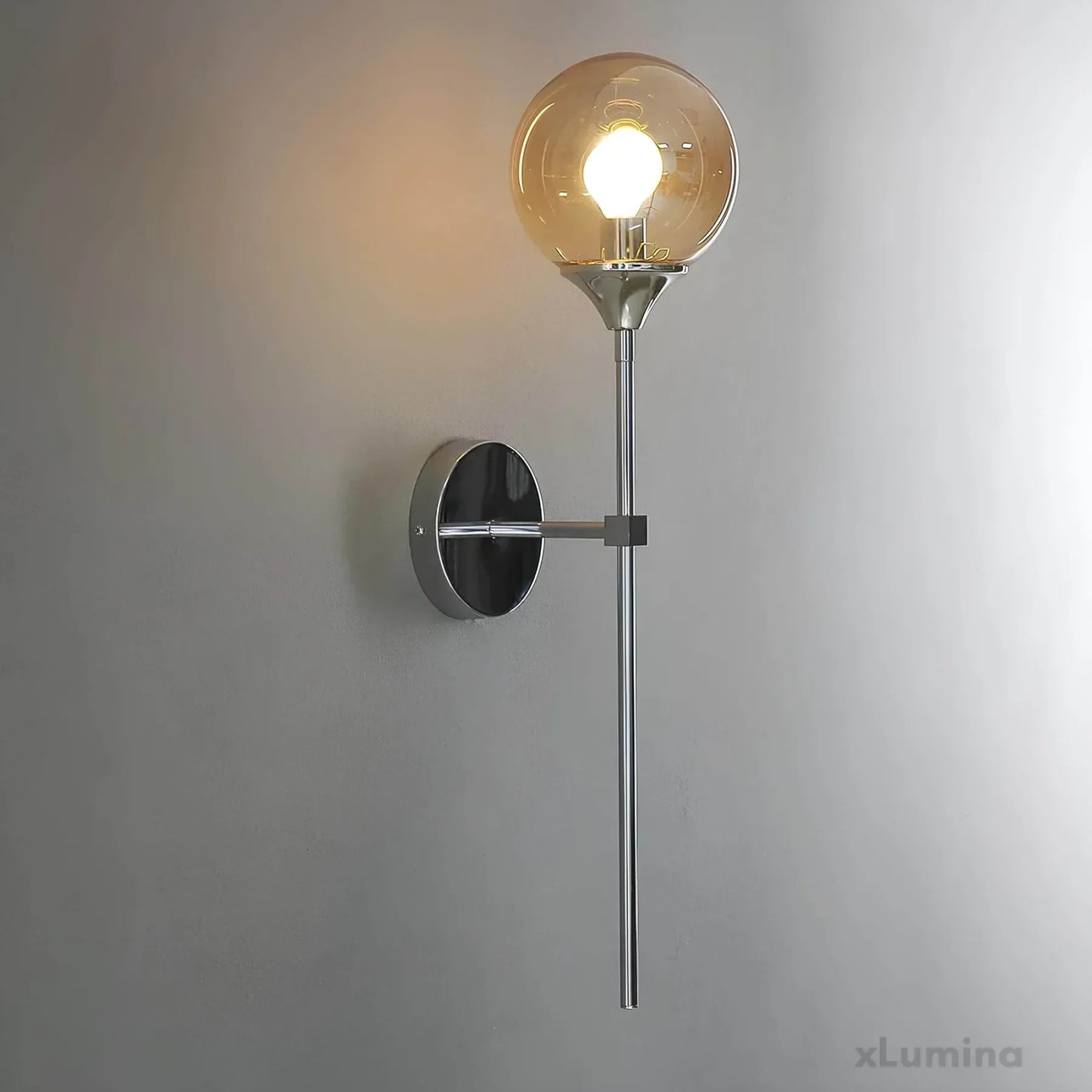Scandinavian Glass Wall Sconce - Modern LED Light
