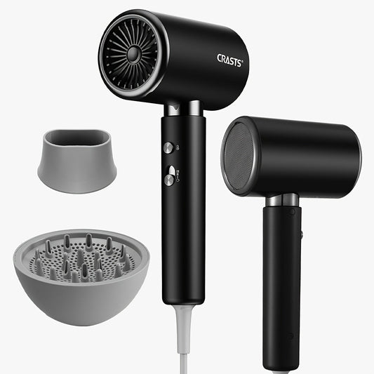 Corded 2000W Hair Dryer with Concentrator Nozzle for Fast Drying and Gentle Styling