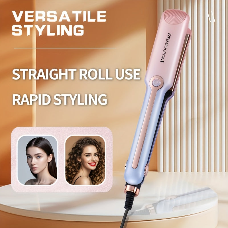 Ceramic Flat and Curling Iron for Shiny Hair