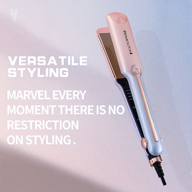 Ceramic Flat and Curling Iron for Shiny Hair