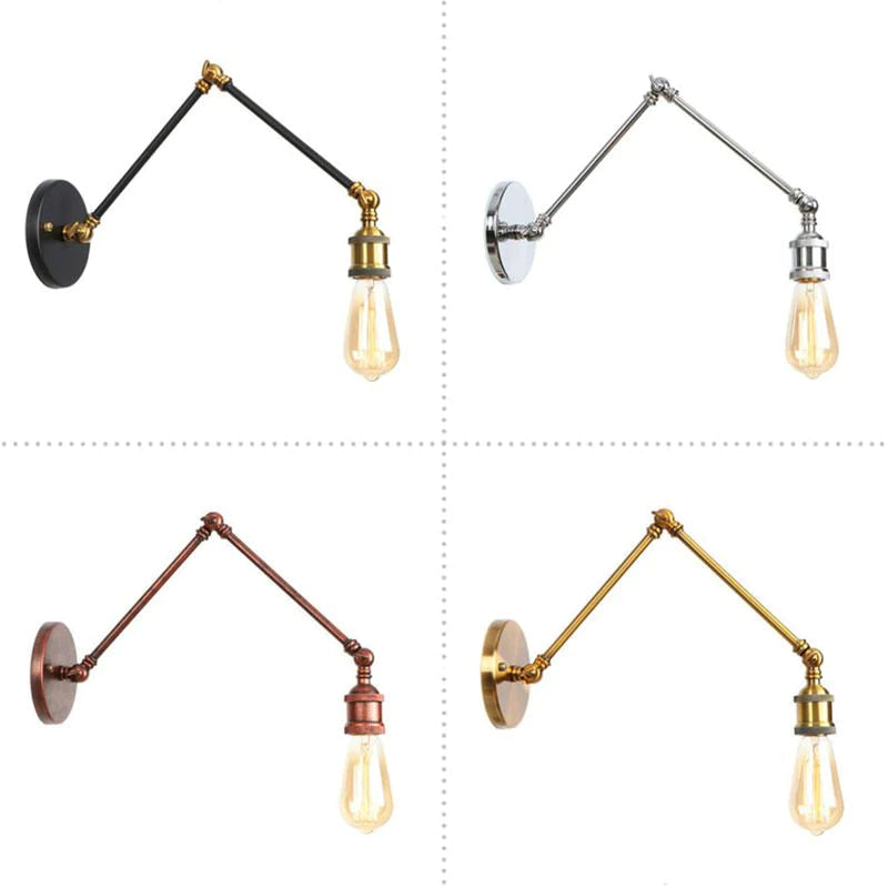 Adjustable Vintage Copper Wall Lamp