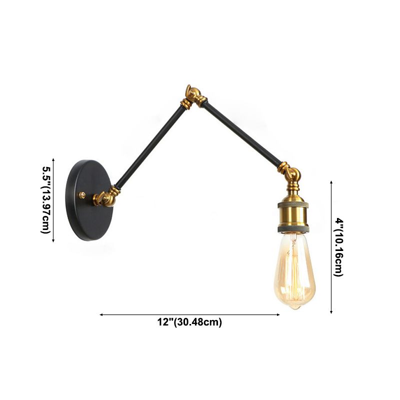 Adjustable Vintage Copper Wall Lamp