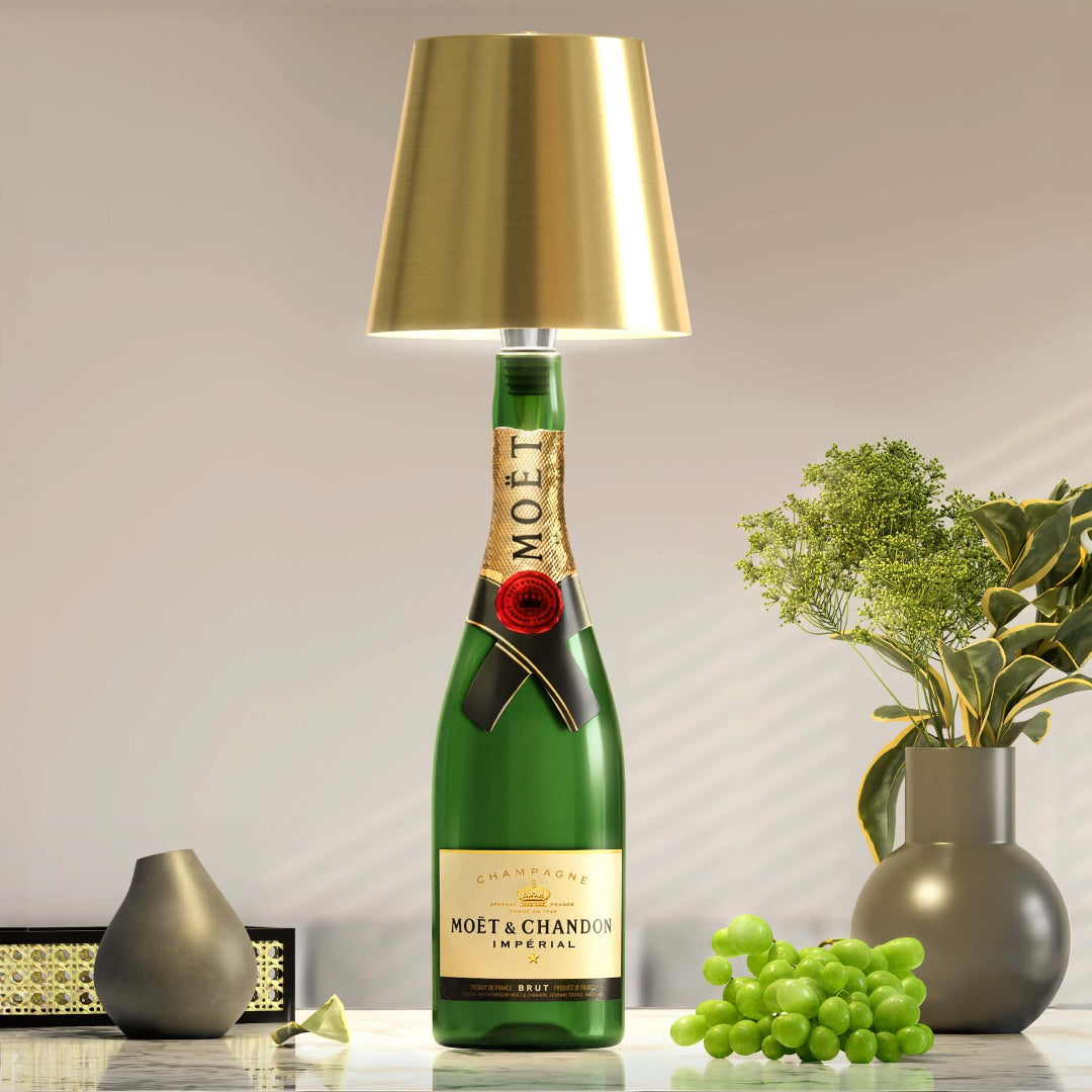 Sustainable LED Bottle Lamp for Stylish Home Lighting