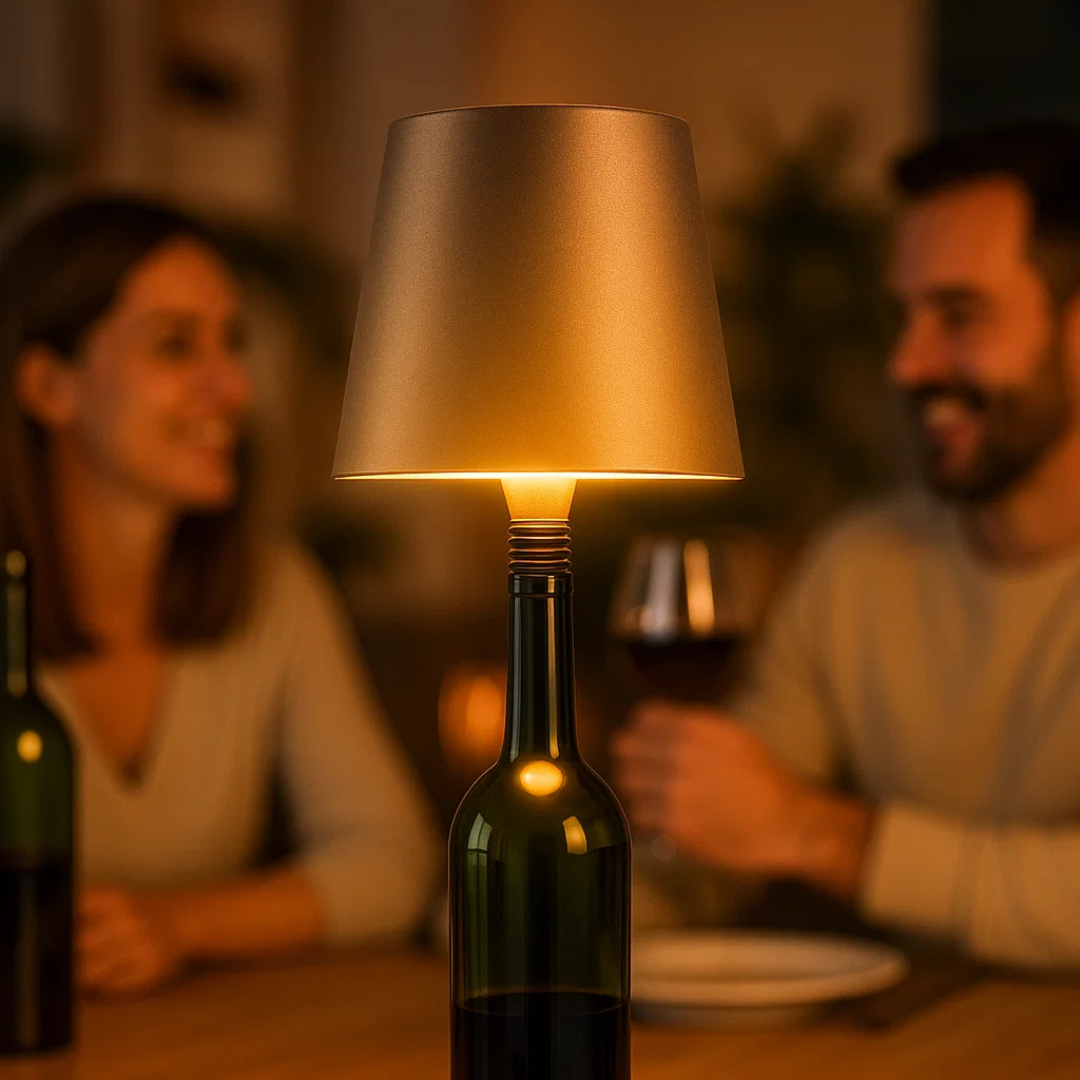 Sustainable LED Bottle Lamp for Stylish Home Lighting