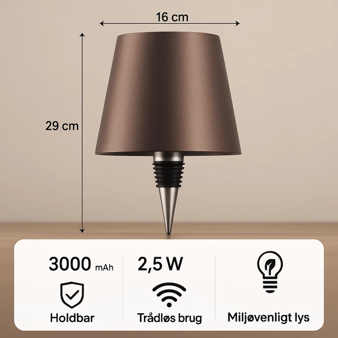 Sustainable LED Bottle Lamp for Stylish Home Lighting
