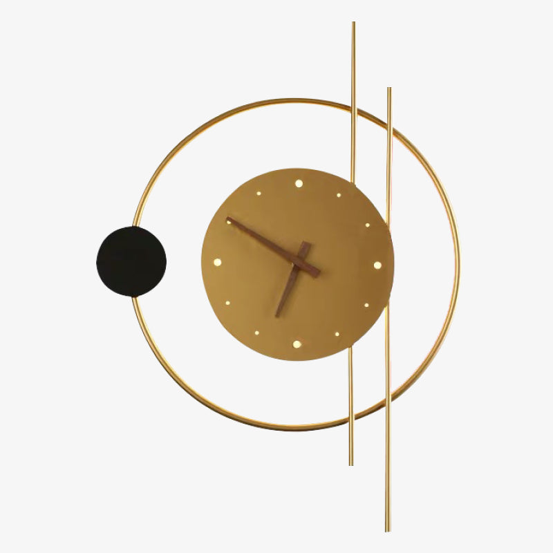 Modern Wall Lamp with Clock and LED Light