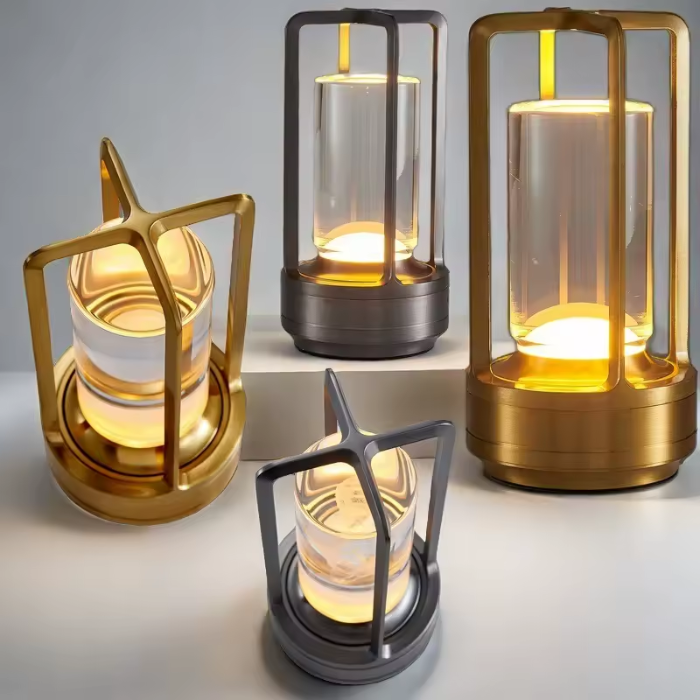 Adjustable LED Table Lamp with Touch Control and Rechargeable Battery