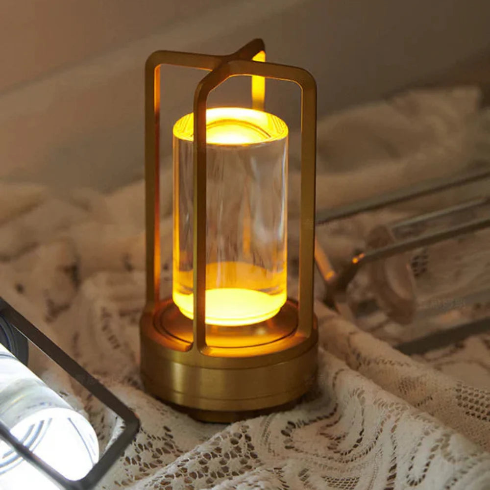 Adjustable LED Table Lamp with Touch Control and Rechargeable Battery