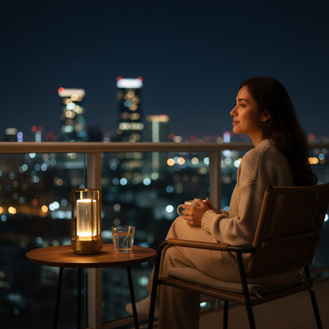 Adjustable LED Table Lamp with Touch Control and Rechargeable Battery