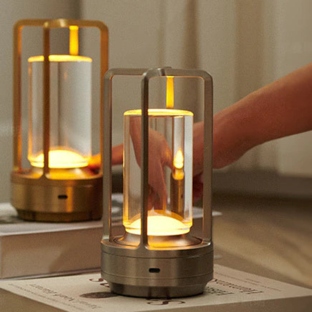 Adjustable LED Table Lamp with Touch Control and Rechargeable Battery