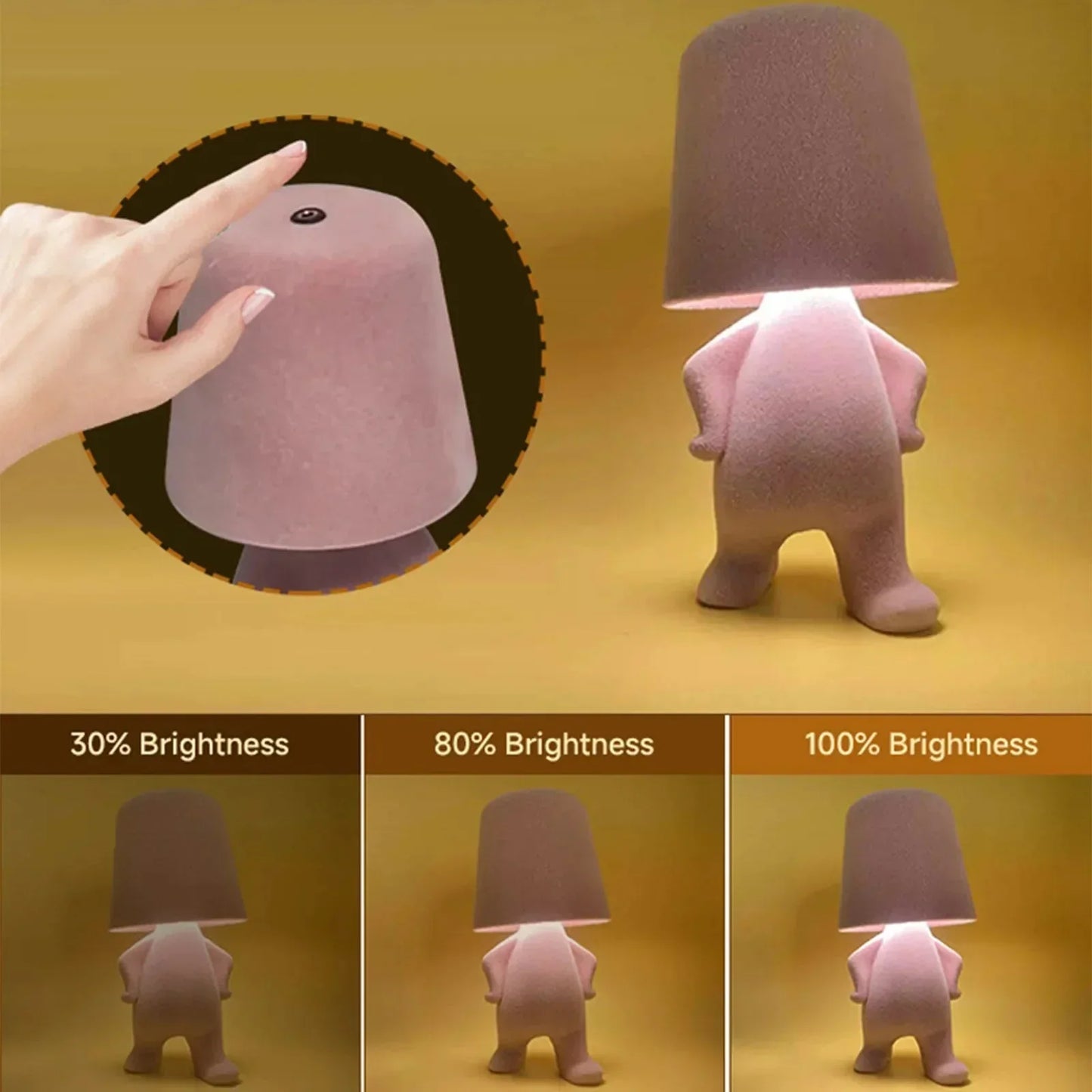 Rechargeable Glow-In-The-Dark Children's Table Lamp