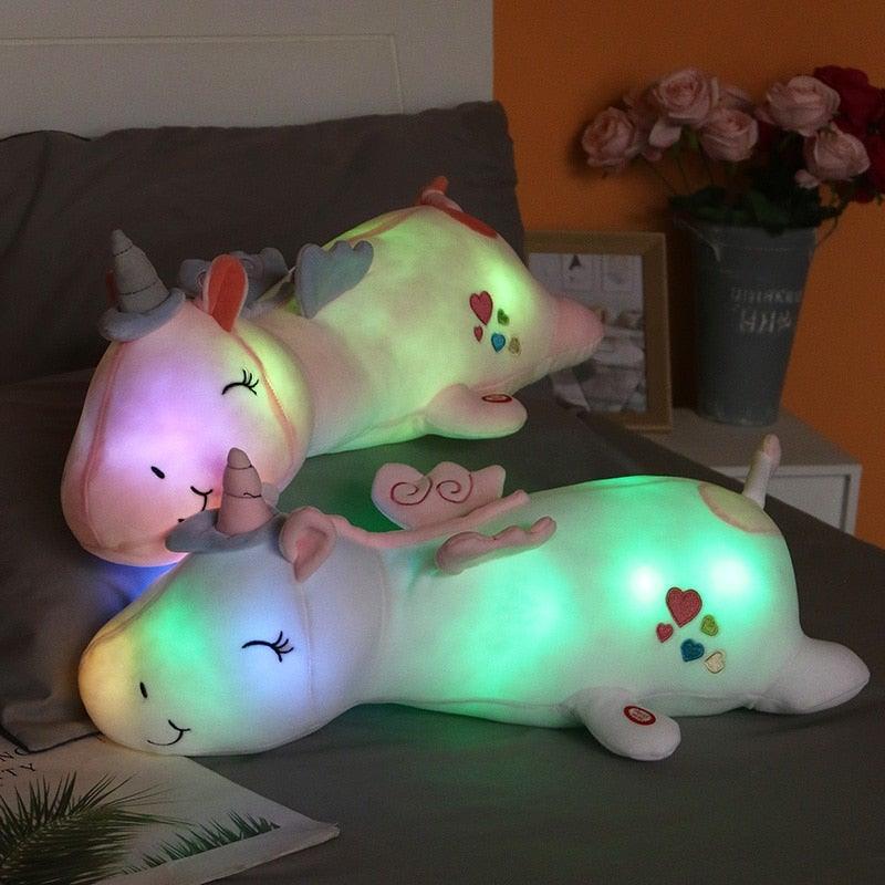 Light-Up Rainbow Unicorn Plush Toy