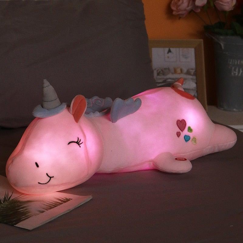 Light-Up Rainbow Unicorn Plush Toy