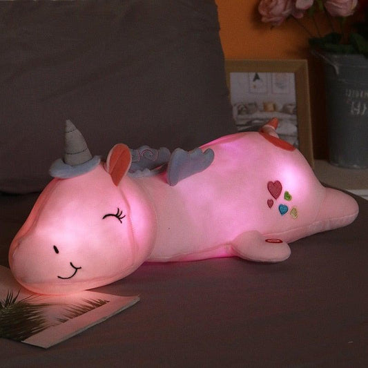 Light-Up Rainbow Unicorn Plush Toy