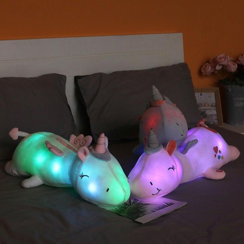 Light-Up Rainbow Unicorn Plush Toy