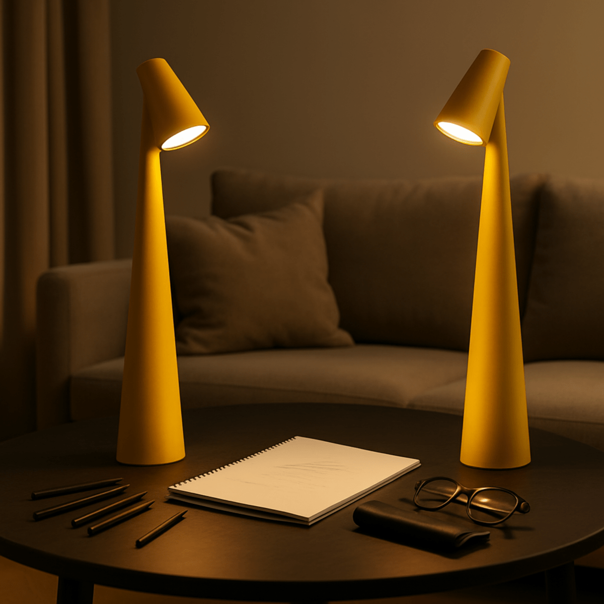 Wireless Dimmable Table Lamp with Slim Modern Design