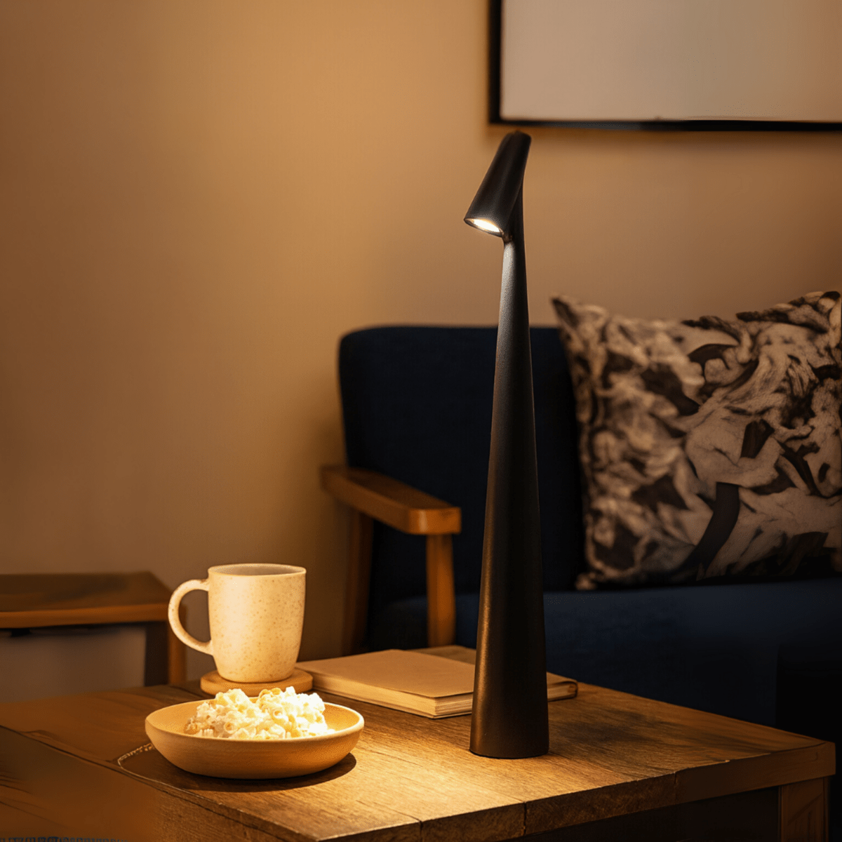 Wireless Dimmable Table Lamp with Slim Modern Design