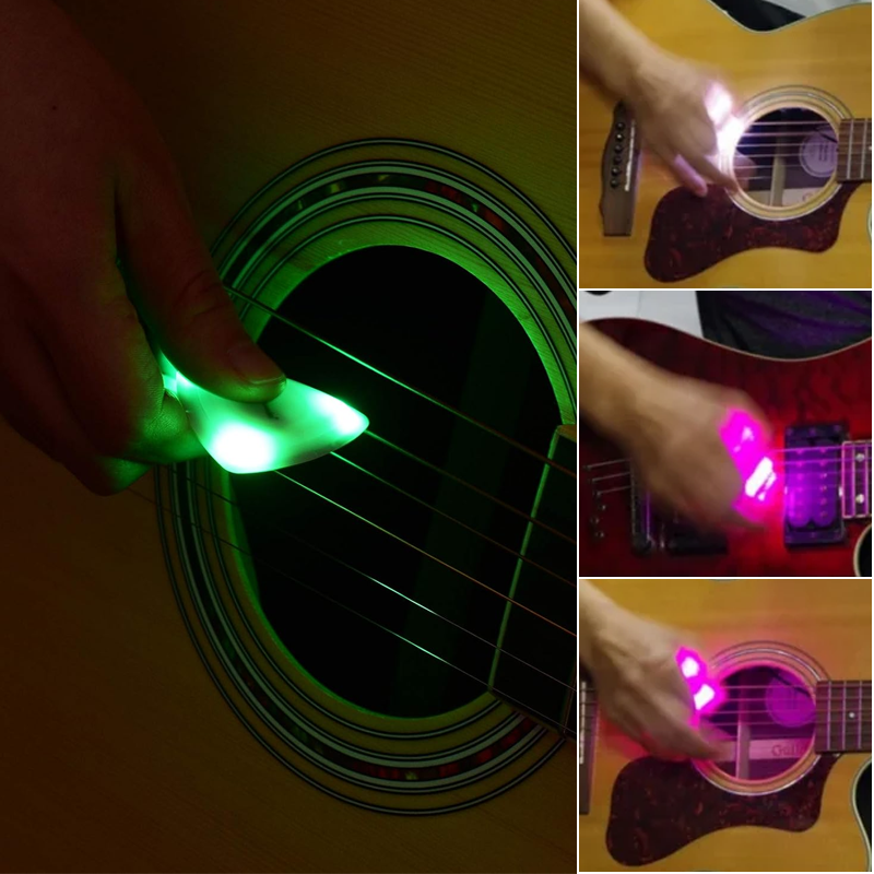 Light-Up Guitar Pick for Enhanced Performance and Timing