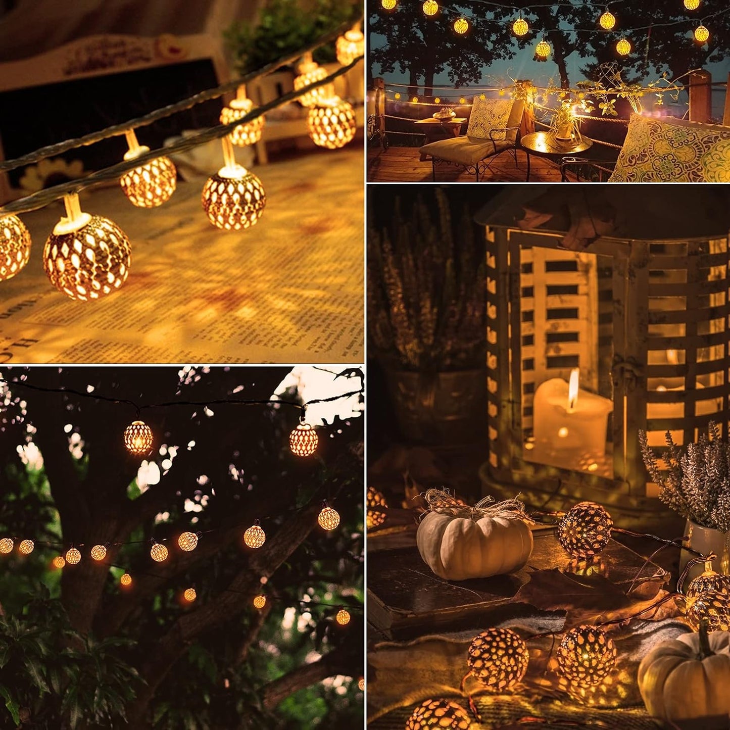 Moroccan Waterproof Solar Garden Lamps