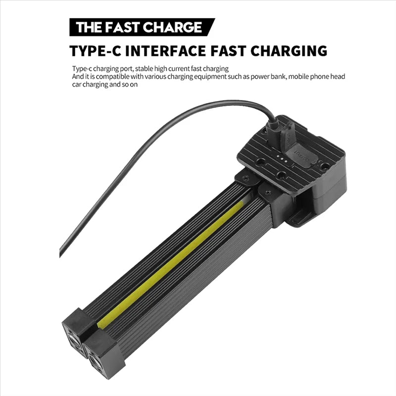 Foldable Rechargeable LED Work Light with Magnetic Base