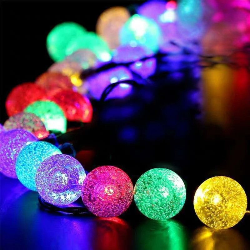 Solar-Powered Garden Ball Lights with 8 Color Modes