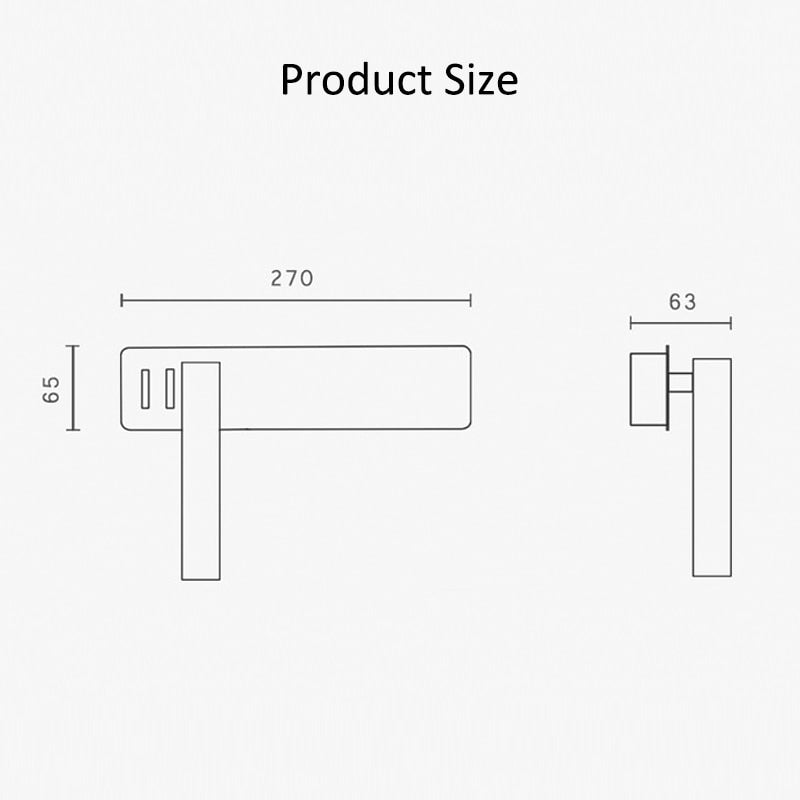 Wall-Mounted Adjustable Reading Lamp with Background Light