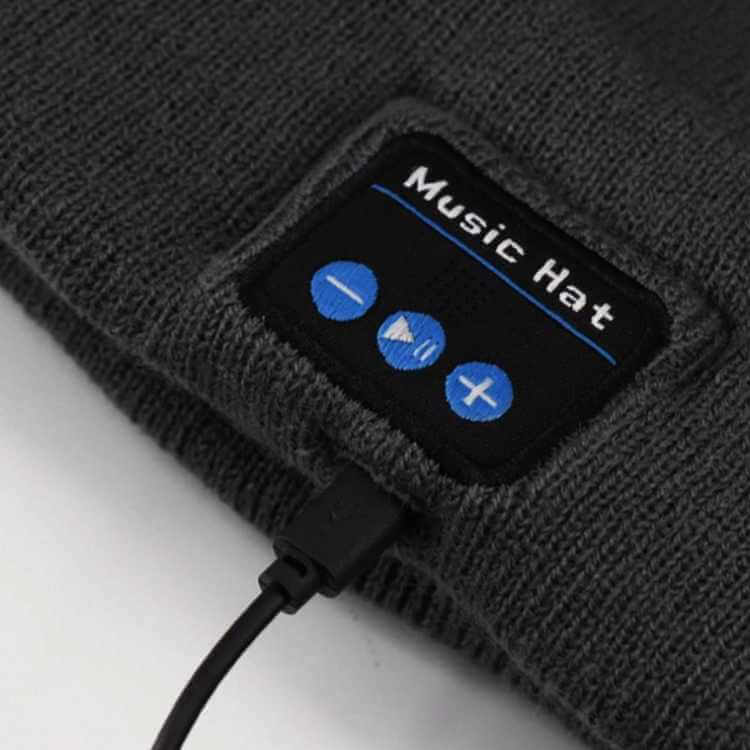 LED Bluetooth Beanie with Removable Speakers and Light