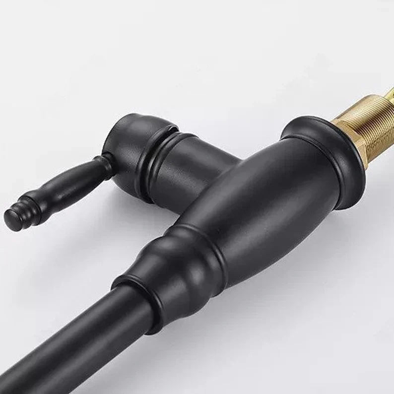 Retractable Kitchen Faucet with Dual Function Spray