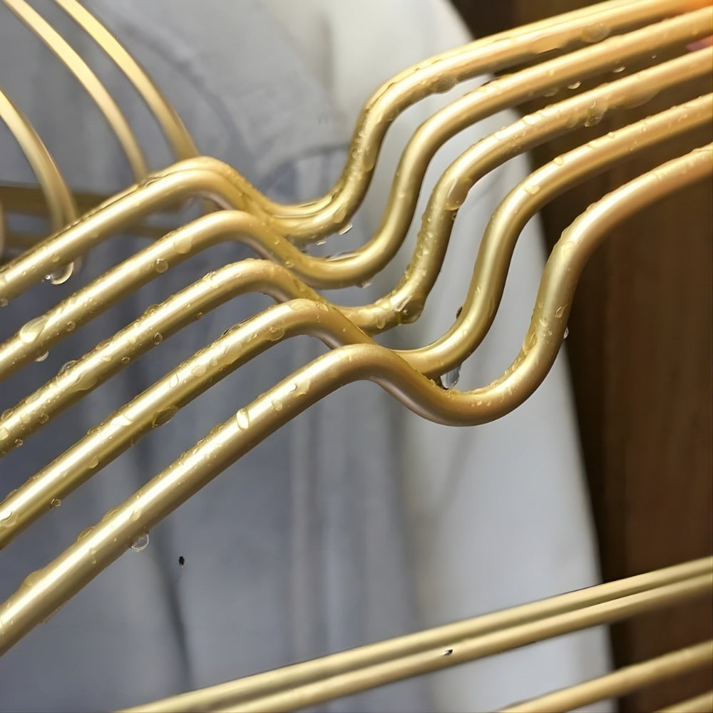 Seamless Non-Bulge Aluminum Clothes Hangers - 10 Pack