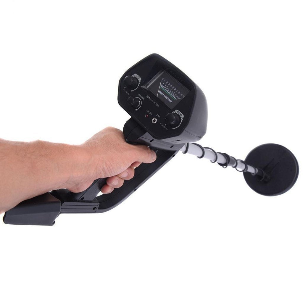 Metal Detector with Adjustable Shaft and Waterproof Coil for Treasure Hunting