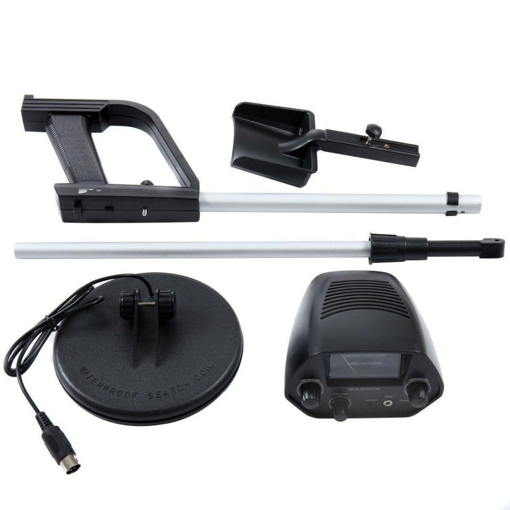 Metal Detector with Adjustable Shaft and Waterproof Coil for Treasure Hunting