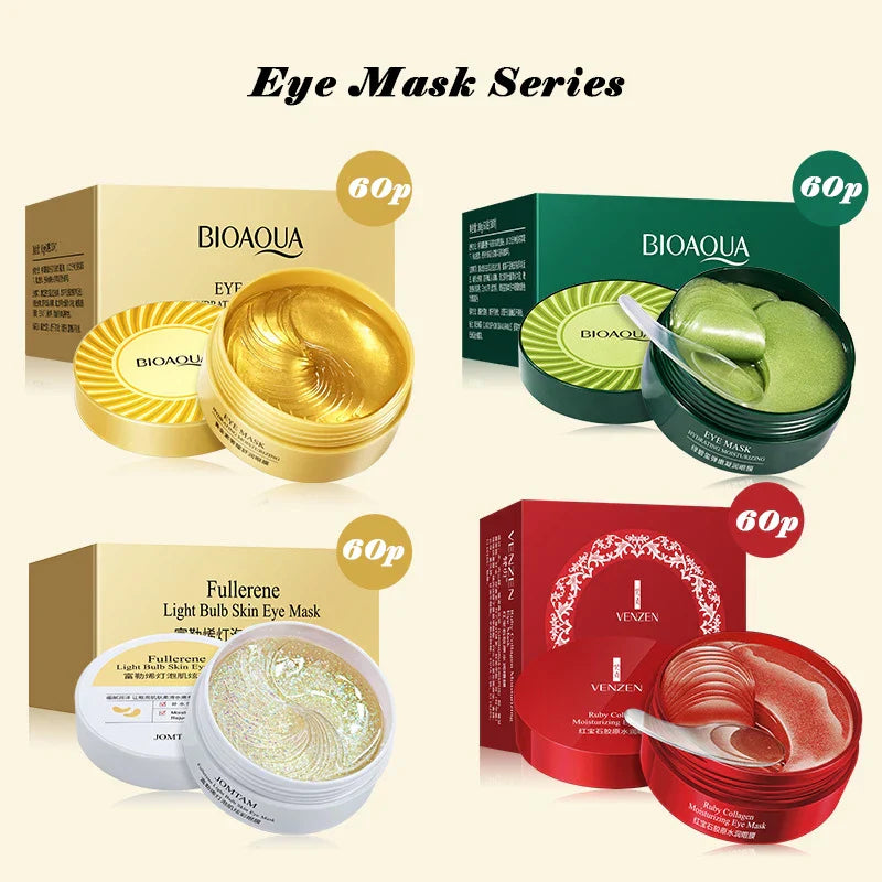 24k Gold Eye Masks for Tightening and Hydration
