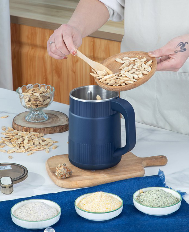 Compact Electric Grain Grinder for Fresh Flour and Seeds