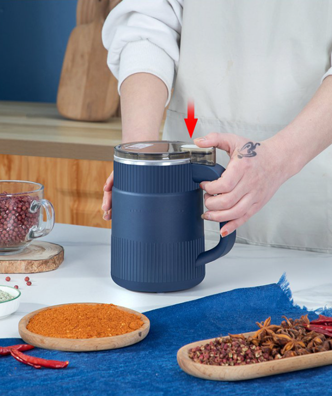 Compact Electric Grain Grinder for Fresh Flour and Seeds