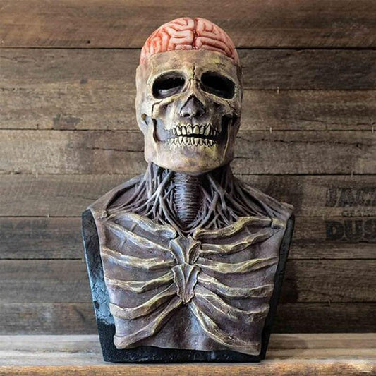 Realistic Skeleton Halloween Mask with Hat